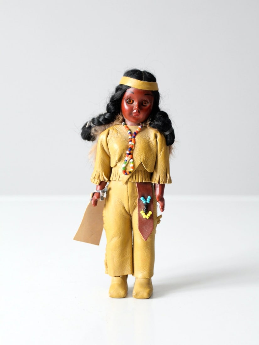 1950s Carlson Dolls Native American Doll B-1000-1820 Blackfoot Chief (1 of 9)