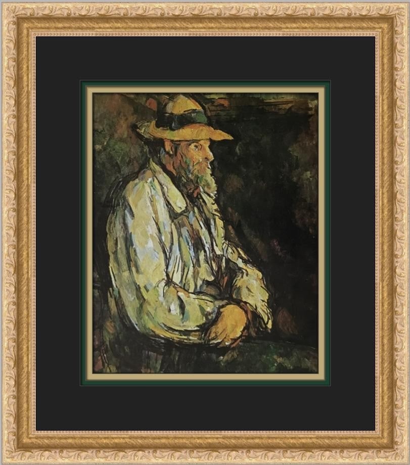 Paul Cezanne Portrait Of Vallier Custom Framed Art Print (1 of 2)