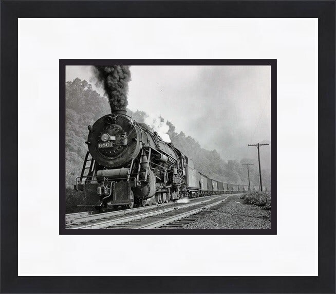 Wheeling and Lake Erie K-3 4-8-2 No 6801 Custom Framed Print (1 of 2)
