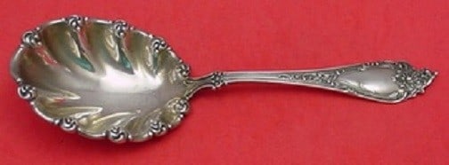 Watson Altair Sterling Silver Serving Spoon 9 Inch Fancy Design (1 of 1)