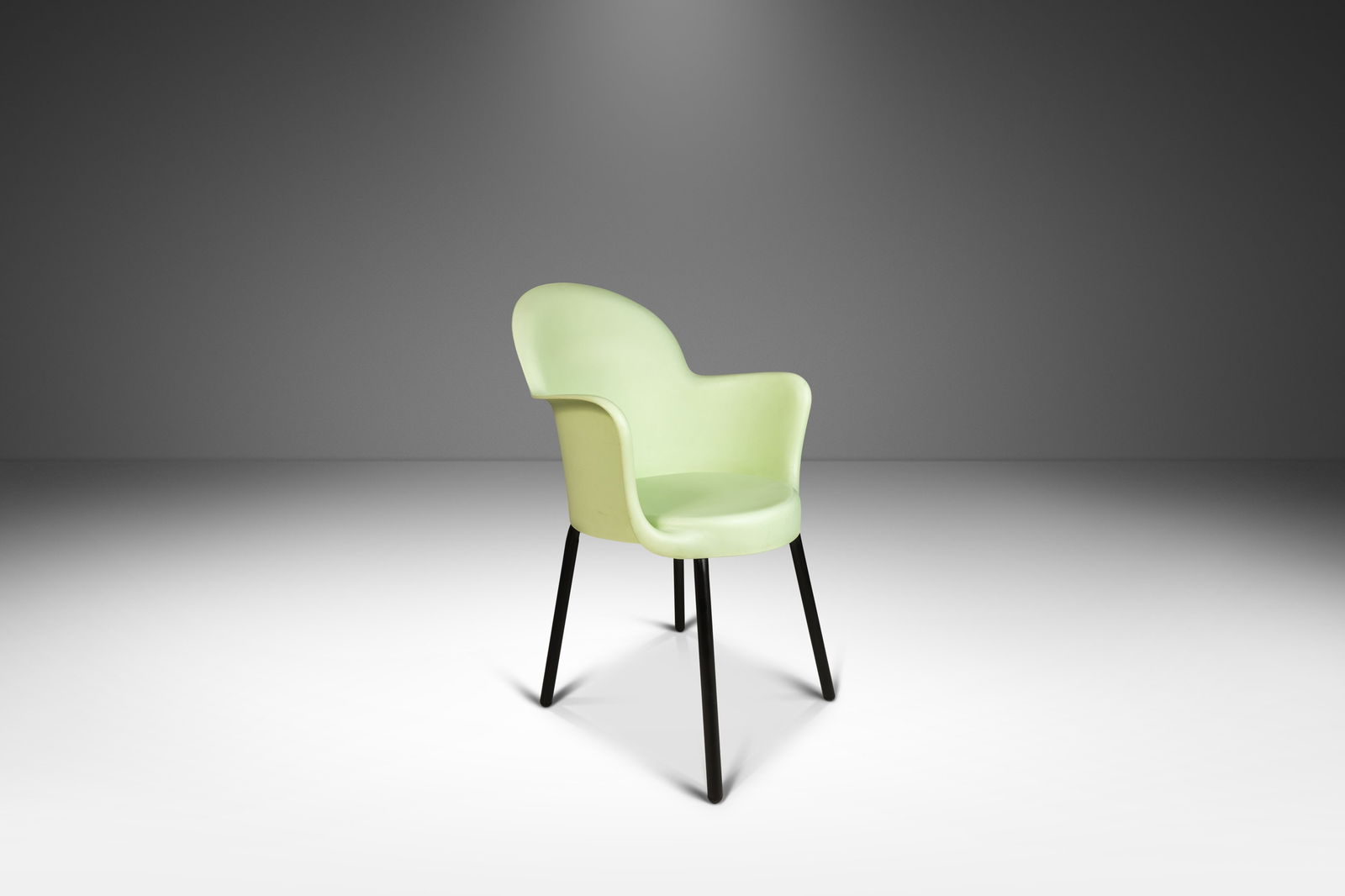 Marcello Ziliani Gogo Stackable Accent Chair Sintesi Italy 1980s Lime Green (1 of 10)