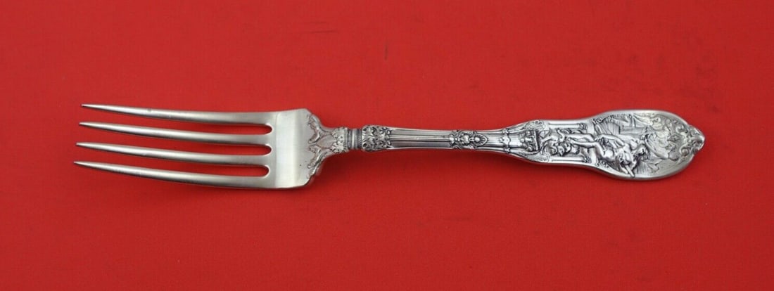 Gorham Mythologique Sterling Silver Dinner Fork 7 3/4" Antique Flatware (1 of 2)