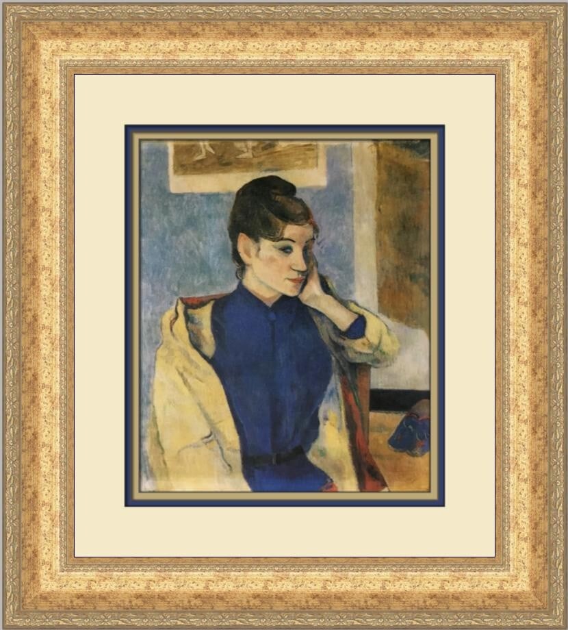 Paul Gauguin Portrait of Madeline Bernard Custom Framed Art Print (1 of 2)