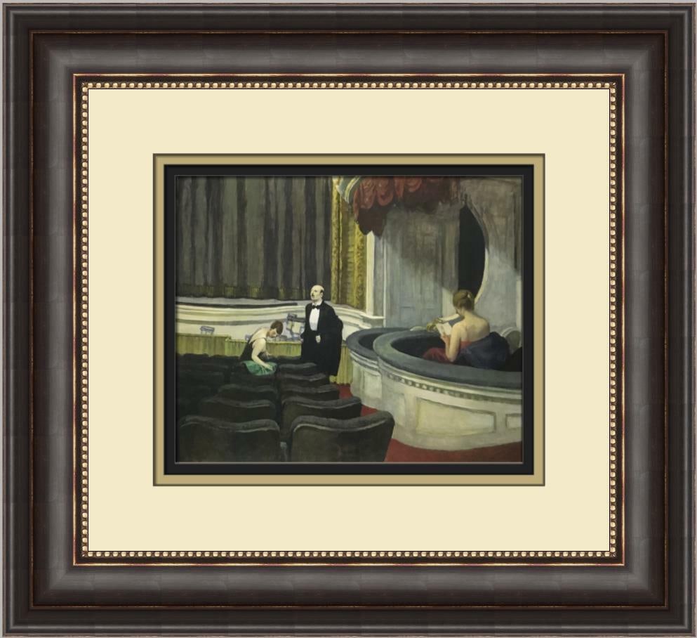 Edward Hopper Two on the Aisle Custom Framed Print Landscape Art: Edward Hopper Two on the Aisle Custom Framed Print Landscape Art This exquisite framed print titled "Two on the Aisle" by Edward Hopper captures the essence of figurative art with its detailed depicti
