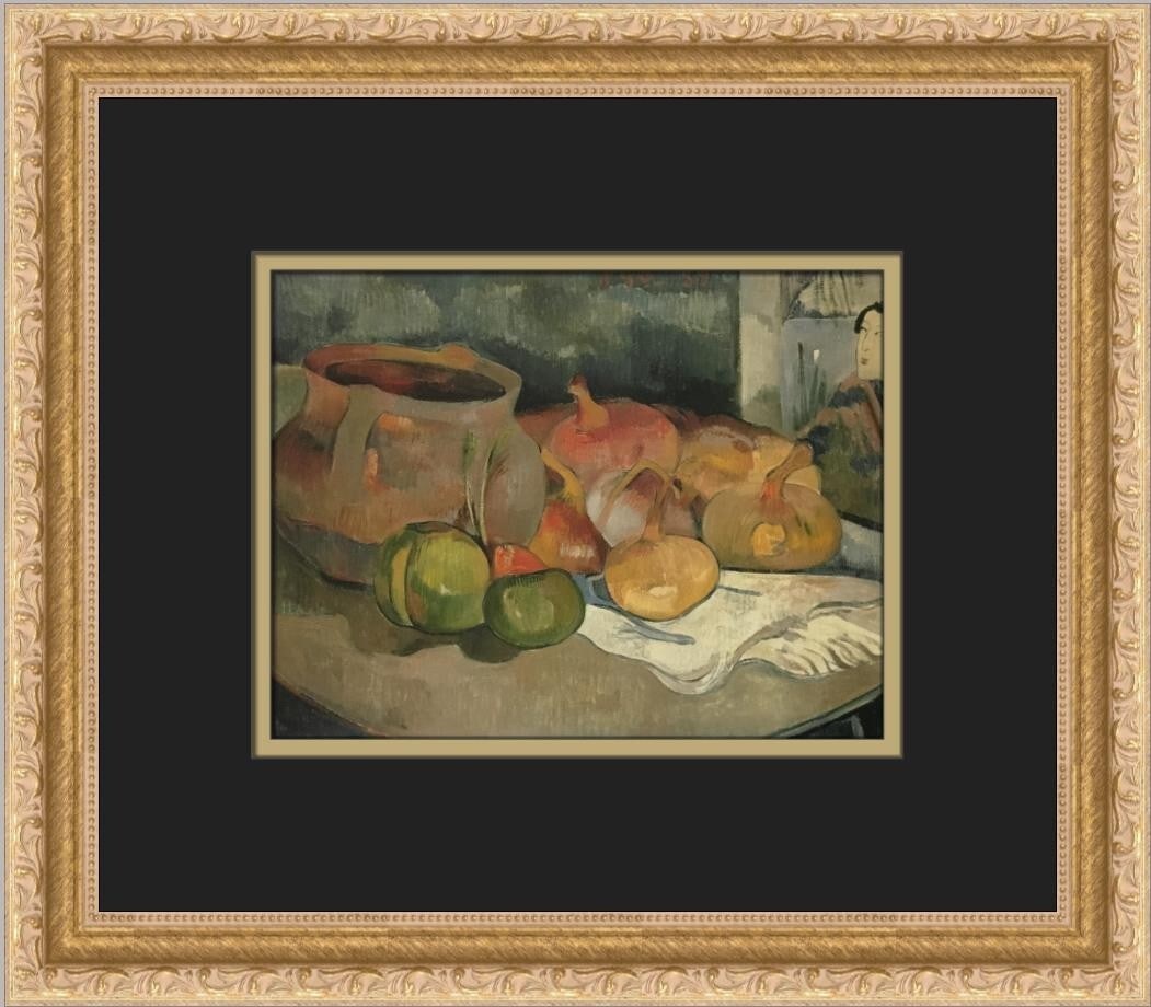 Paul Gauguin Still Life with Colocynths Custom Framed Art Print (1 of 2)