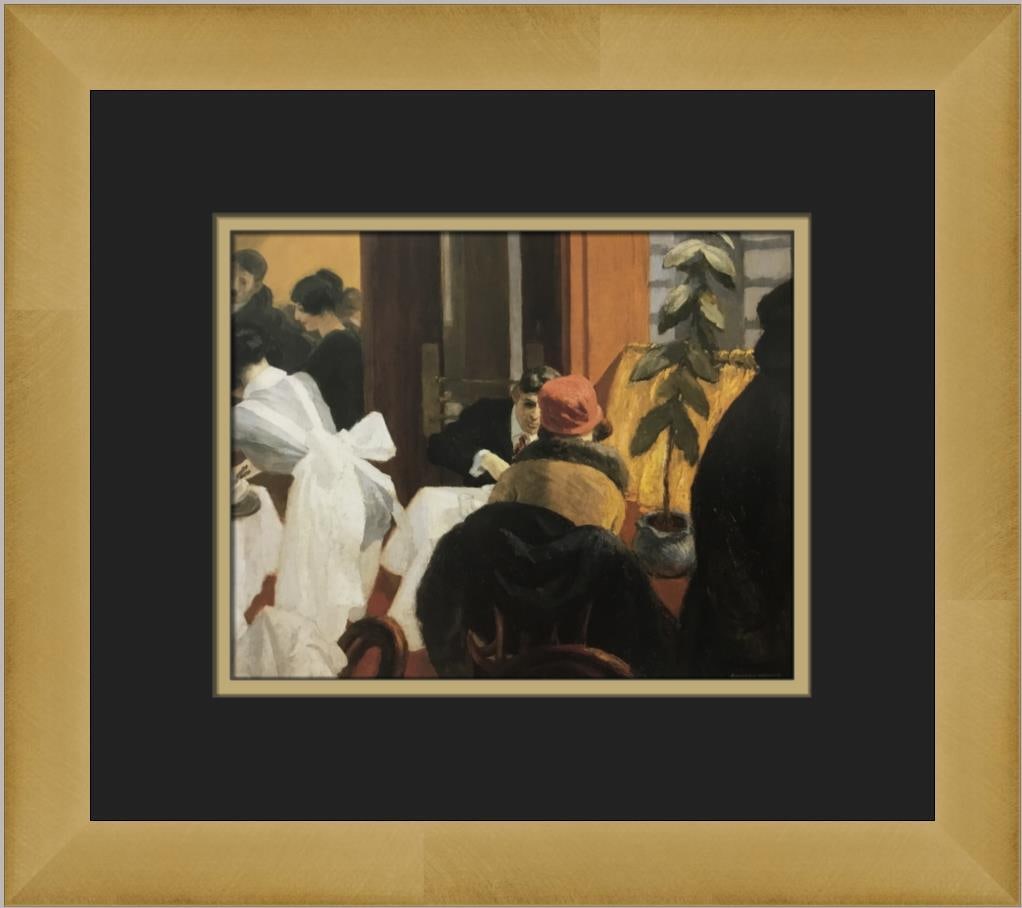 Edward Hopper New York Restaurant Framed Print Figurative Art 12x14: Edward Hopper New York Restaurant Framed Print Figurative Art 12x14 This stunning custom framed print features Edward Hopper's iconic artwork, "New York Restaurant," capturing the essence of figurativ