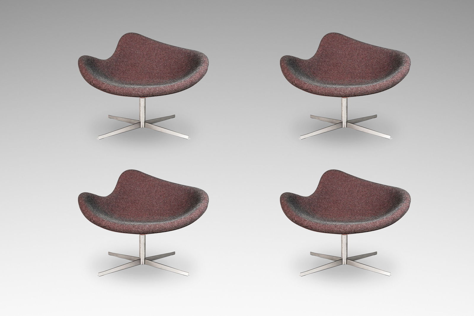 Set of 4 Postmodern K2 Magenta Chairs by Busk & Hertzog for Hightower USA 2000s (1 of 10)