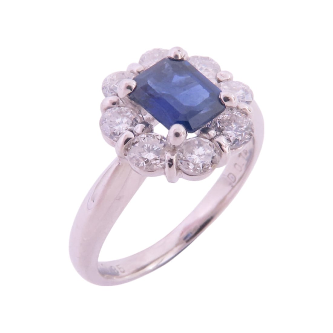 JEWELRY Sapphire Ring in Pt900 Platinum Size 4.75 (1 of 8)