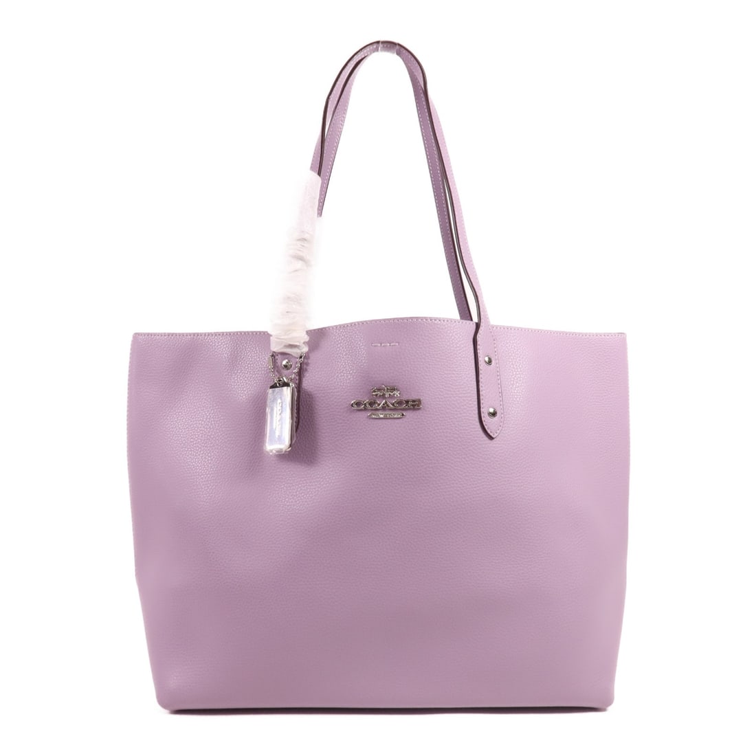 COACH 1955 F72673 Purple Calfskin Leather Shoulder Tote Bag: COACH 1955 F72673 Purple Calfskin Leather Shoulder Tote Bag This stylish COACH shoulder bag combines luxury and functionality. Crafted from high-quality calfskin leather, it features a vibrant purple