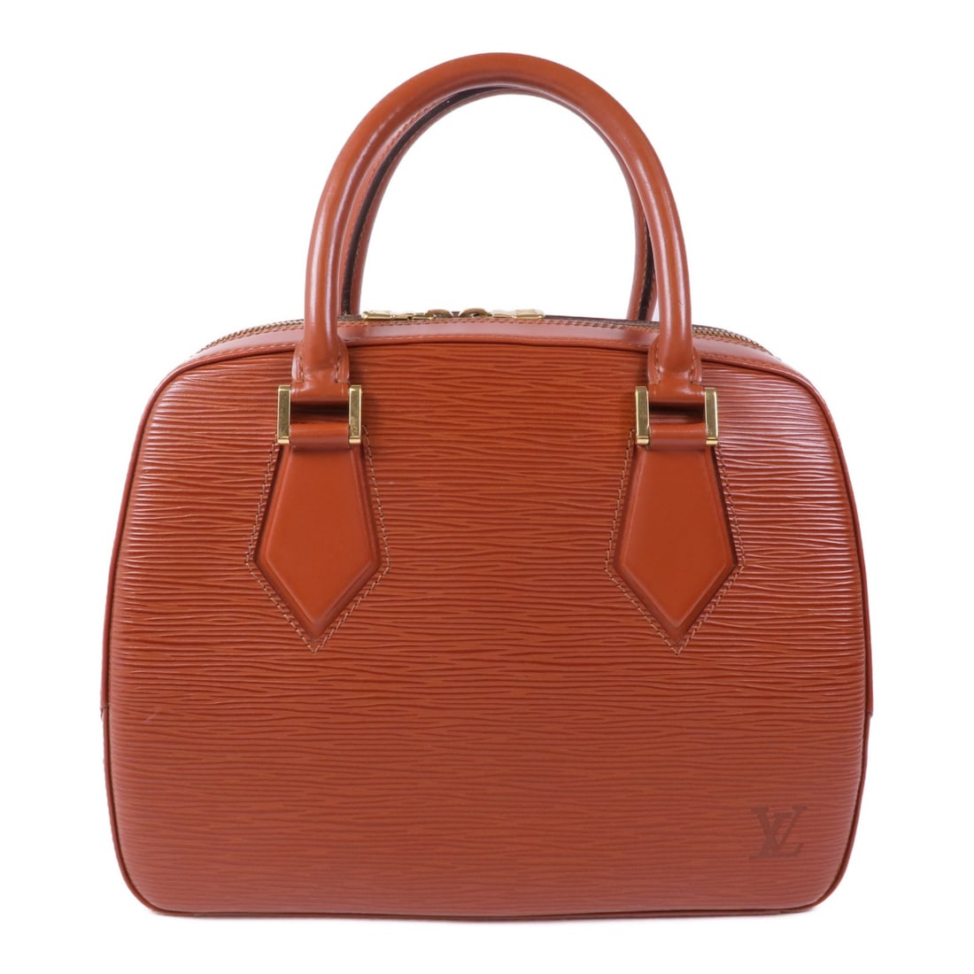 LOUIS VUITTON GHW Sablon Handbag M52043 Brown Calfskin: LOUIS VUITTON GHW Sablon Handbag M52043 Brown Calfskin This LOUIS VUITTON Sablon Handbag is crafted from high-quality calfskin leather in a rich brown hue. With dimensions of 9.8 in (length) x 4.3 in 