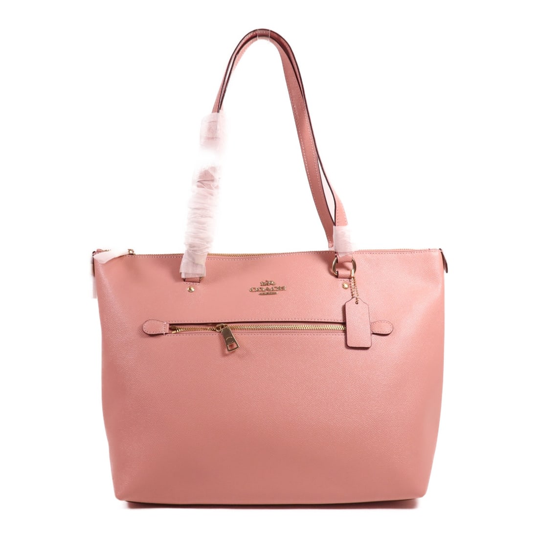 COACH GHW Pink Calfskin Leather Tote Shoulder Bag G1978.F79608: COACH GHW Pink Calfskin Leather Tote Shoulder Bag G1978.F79608 Elevate your accessory collection with this stunning COACH Tote Bag. Crafted from luxurious calfskin leather in a vibrant pink hue, this