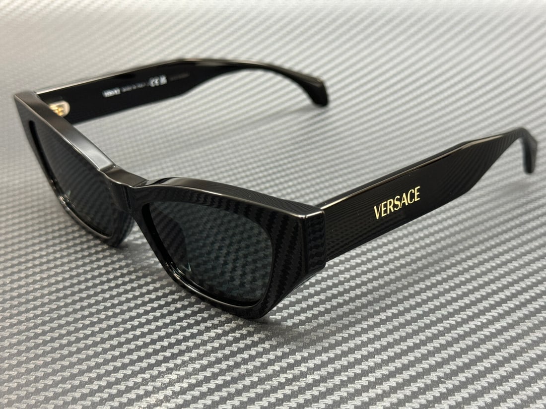 Versace VE4488U GB1 87 Black Grey Women's Sunglasses with Authenticity Certificate: Versace VE4488U GB1 87 Black Grey Women's Sunglasses with Authenticity Certificate Step out in style with these Versace VE4488U GB1 87 sunglasses, designed specifically for women. Featuring a chic bla