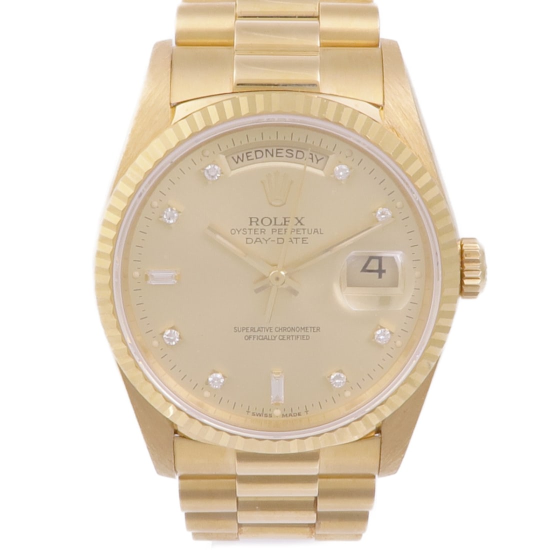 ROLEX Daydate 18238G Automatic 18K Yellow Gold Wristwatch (1 of 14)