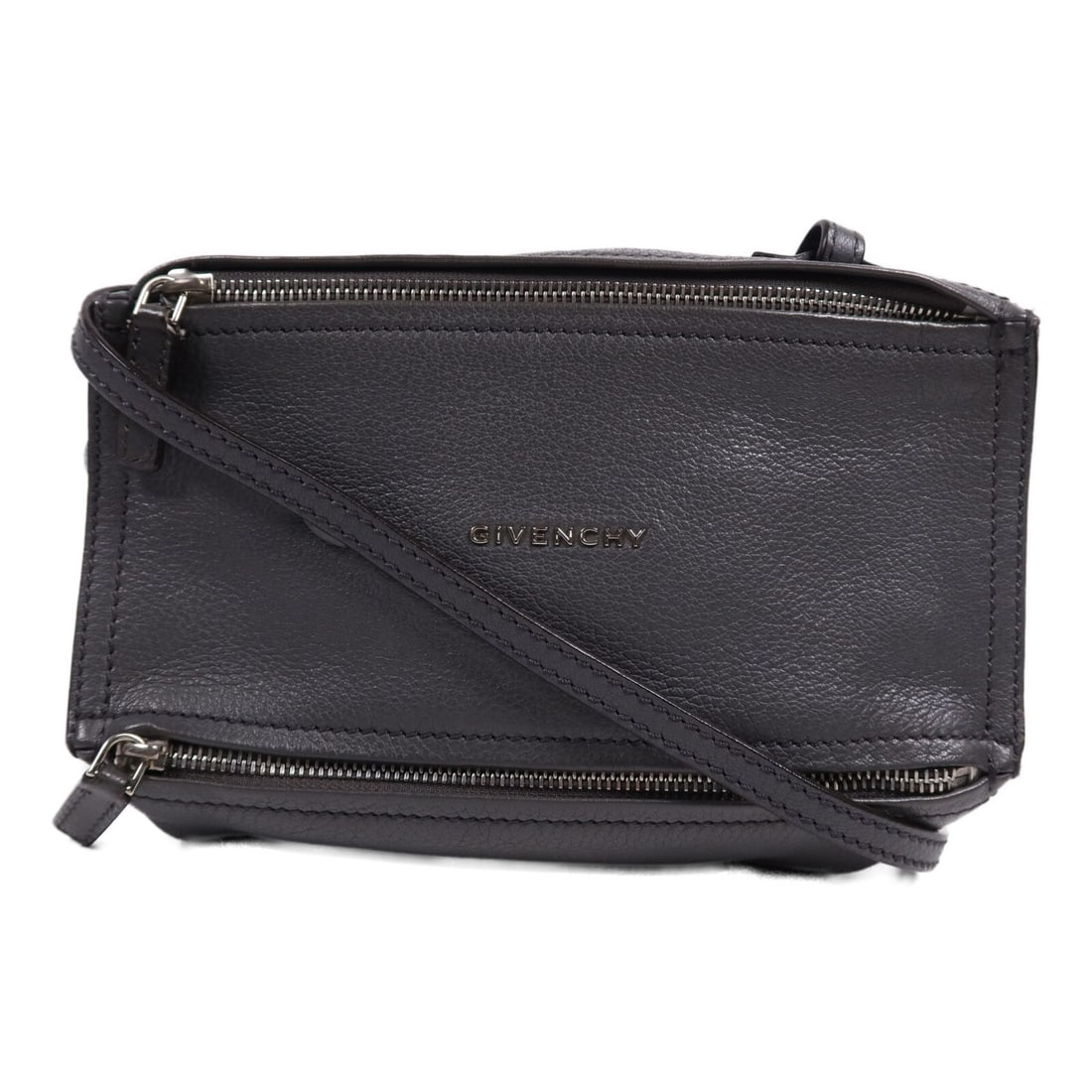 GIVENCHY Gray Leather Shoulder Bag EFG0119: GIVENCHY Gray Leather Shoulder Bag EFG0119 Elevate your accessory collection with this GIVENCHY SHW Shoulder Bag, crafted from high-quality leather in a sophisticated gray hue. This stylish shoulder b