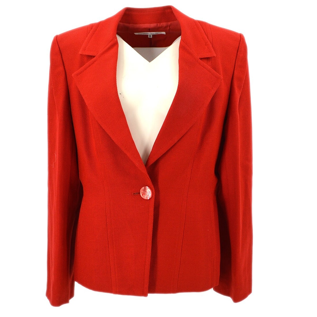 Yves Saint Laurent Red Collared Jacket Size 38 Casual Style: Yves Saint Laurent Red Collared Jacket Size 38 Casual Style This Yves Saint Laurent jacket is a stylish and versatile addition to your wardrobe. Designed in a vibrant red color, it features a classic