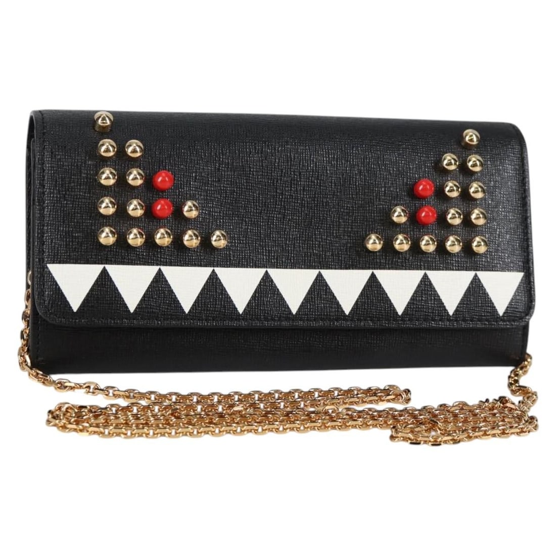 FENDI Black Gold Leather Long Wallet Authentic Italy 140694M: FENDI Black Gold Leather Long Wallet Authentic Italy 140694M Elevate your accessory collection with this exquisite FENDI Long Wallet, crafted from premium leather in a sophisticated black and gold col