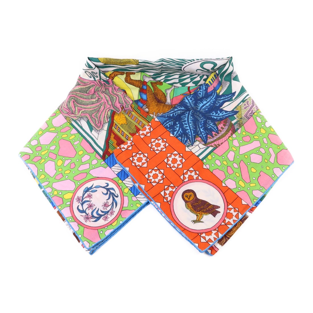 HERMES 140x140 Multicolor Cashmere Silk Scarf: HERMES 140x140 Multicolor Cashmere Silk Scarf This exquisite HERMES scarf combines luxurious cashmere and silk, featuring a vibrant multicolor design that adds a touch of elegance to any outfit. Measu