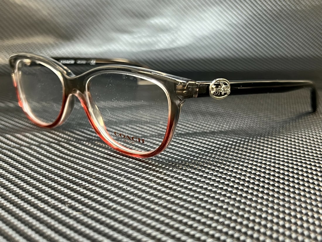 Stylish Coach HC6155 5620 Grey Burgundy Women's Eyeglasses: Stylish Coach HC6155 5620 Grey Burgundy Women's Eyeglasses Elevate your eyewear collection with these stylish Coach HC6155 5620 eyeglasses, featuring a sophisticated grey burgundy frame. Designed for