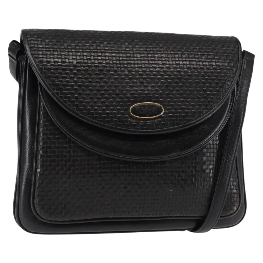 Chloe Black Leather Shoulder Bag BA6833 Made in Japan: Chloe Black Leather Shoulder Bag BA6833 Made in Japan This Chloe shoulder bag is a stylish accessory crafted from high-quality leather in a classic black color. Designed for practicality and elegance,