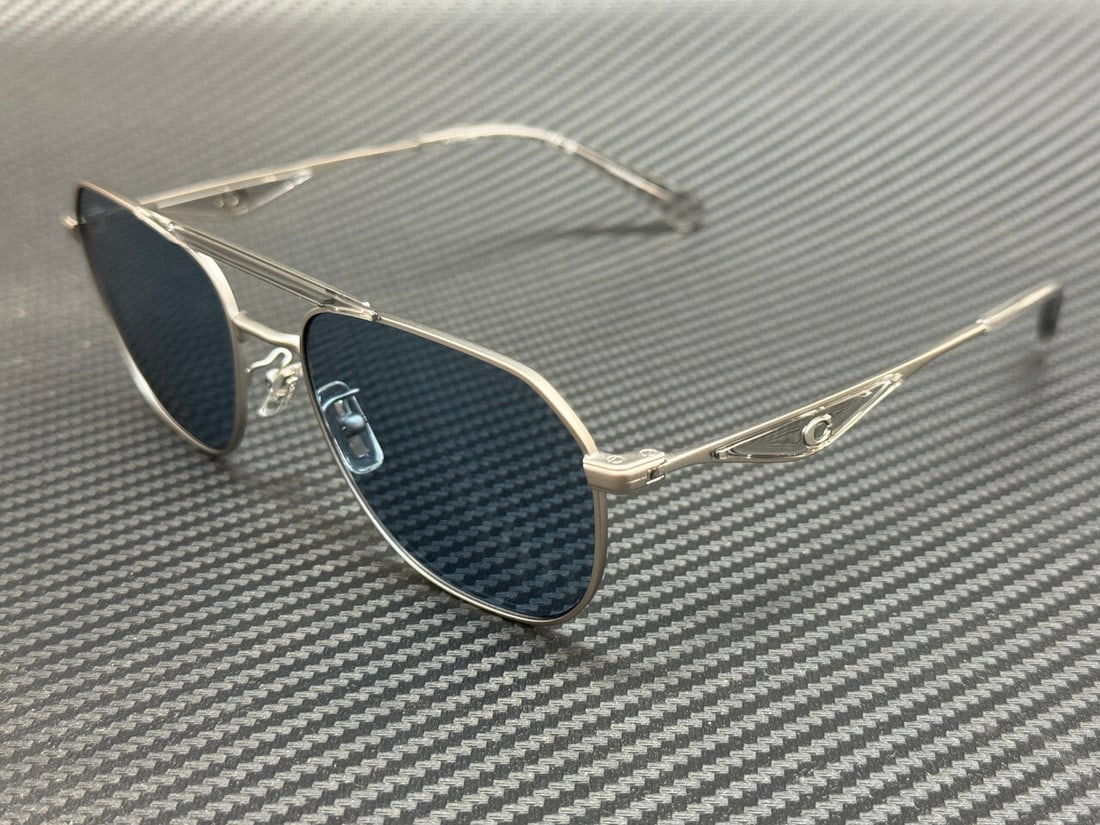 COACH HC7178 Silver Frame Blue Lenses Men's Sunglasses with Authenticity: COACH HC7178 Silver Frame Blue Lenses Men's Sunglasses with Authenticity Elevate your style with these COACH HC7178 sunglasses, designed for men. Featuring a sleek silver frame paired with striking bl