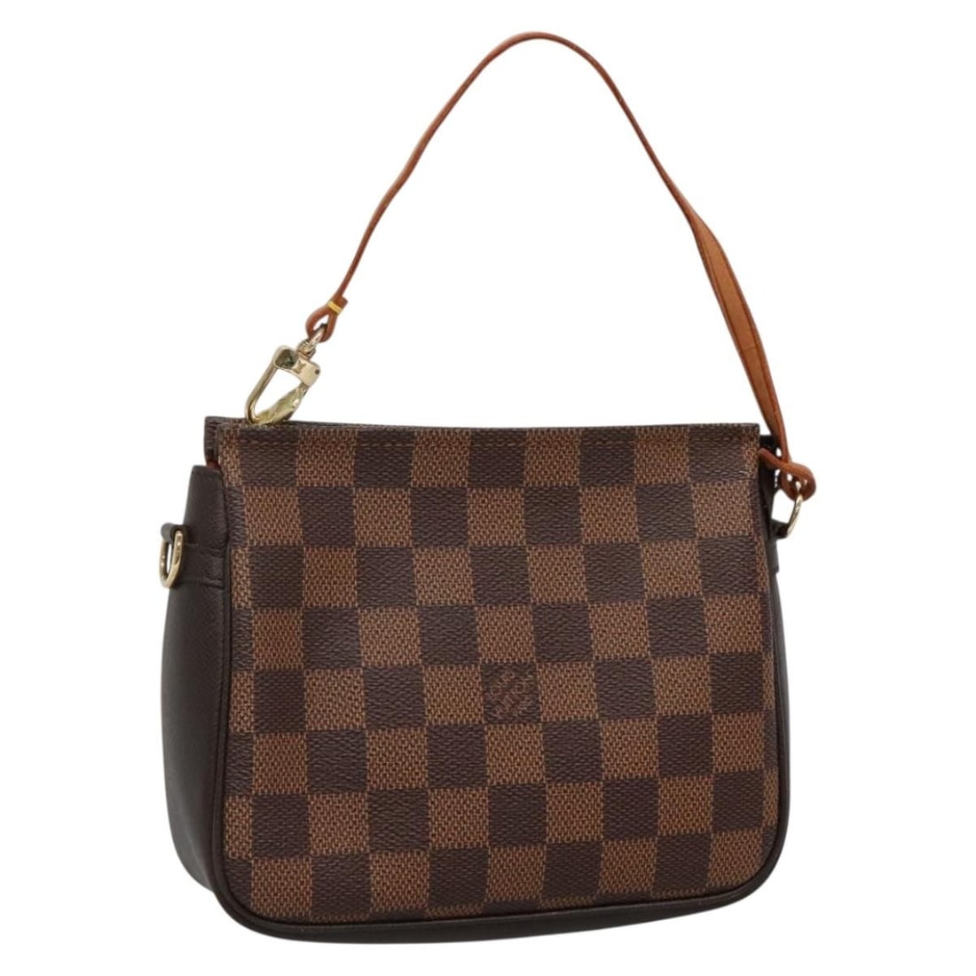 Authentic Louis Vuitton Damier Ebene Makeup Pouch N51982 France: Authentic Louis Vuitton Damier Ebene Makeup Pouch N51982 France This authentic Louis Vuitton Damier Ebene Trousse Makeup Pouch combines style and functionality. Crafted from durable Damier Ebene canva