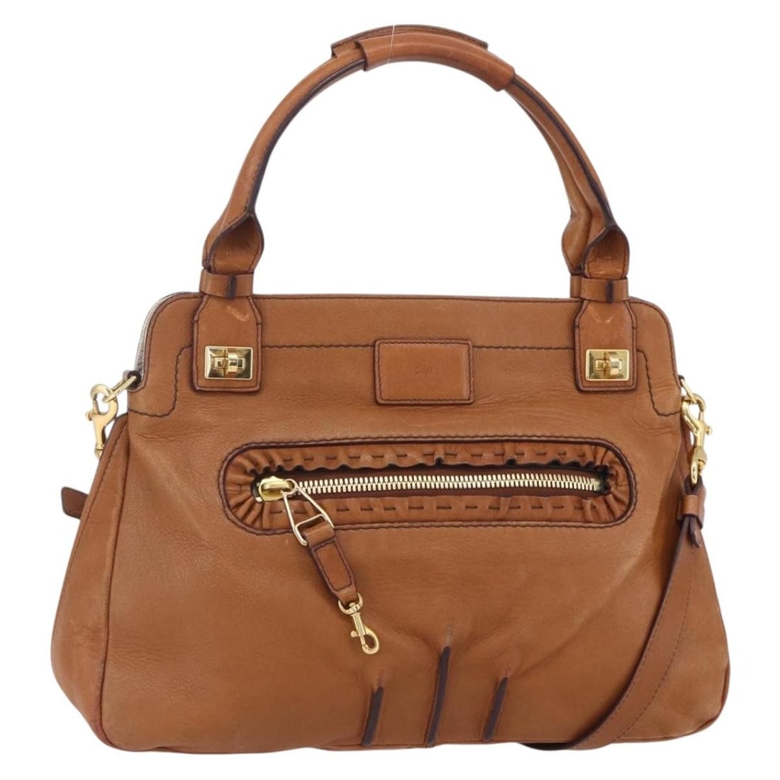 Chloe Margaret Brown Gold Leather Hand Bag BA8432 Auth: Chloe Margaret Brown Gold Leather Hand Bag BA8432 Auth This Chloe Margaret Hand Bag is a stylish accessory crafted from high-quality leather, featuring a sophisticated brown and gold color combination