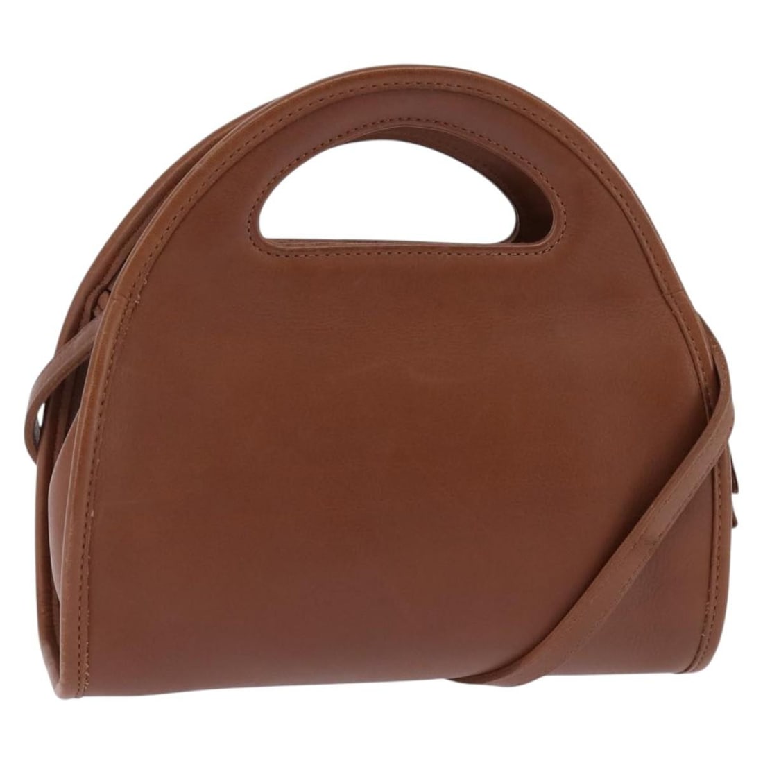 Authentic Coach Brown Leather 2-Way Hand Bag AM9143: Authentic Coach Brown Leather 2-Way Hand Bag AM9143 This authentic Coach handbag is crafted from high-quality leather in a rich brown color, making it a stylish and versatile accessory. With approxima