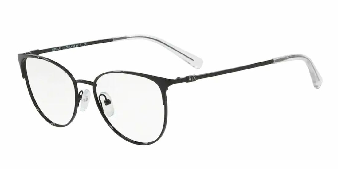 Armani Exchange AX1034 6000 Black Cat Eye Women's Eyeglasses 52mm: Armani Exchange AX1034 6000 Black Cat Eye Women's Eyeglasses 52mm Discover timeless elegance with the ARMANI EXCHANGE AX1034 6000 Black Cat Eye Women's Eyeglasses. These stylish cat-eye frames are des