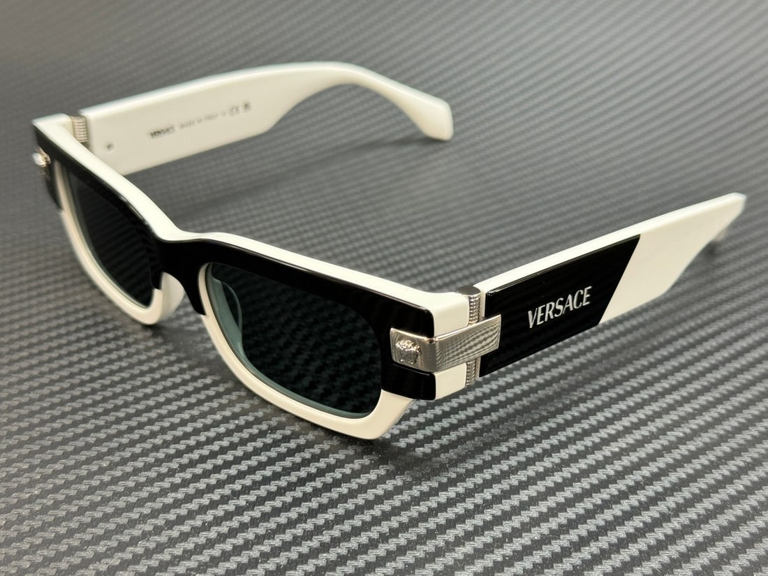 Versace VE4465 545987 Black Grey Men's Sunglasses with Authenticity Certificate: Versace VE4465 545987 Black Grey Men's Sunglasses with Authenticity Certificate Elevate your style with these premium Versace VE4465 sunglasses, designed for the modern man. Featuring a sleek black fr