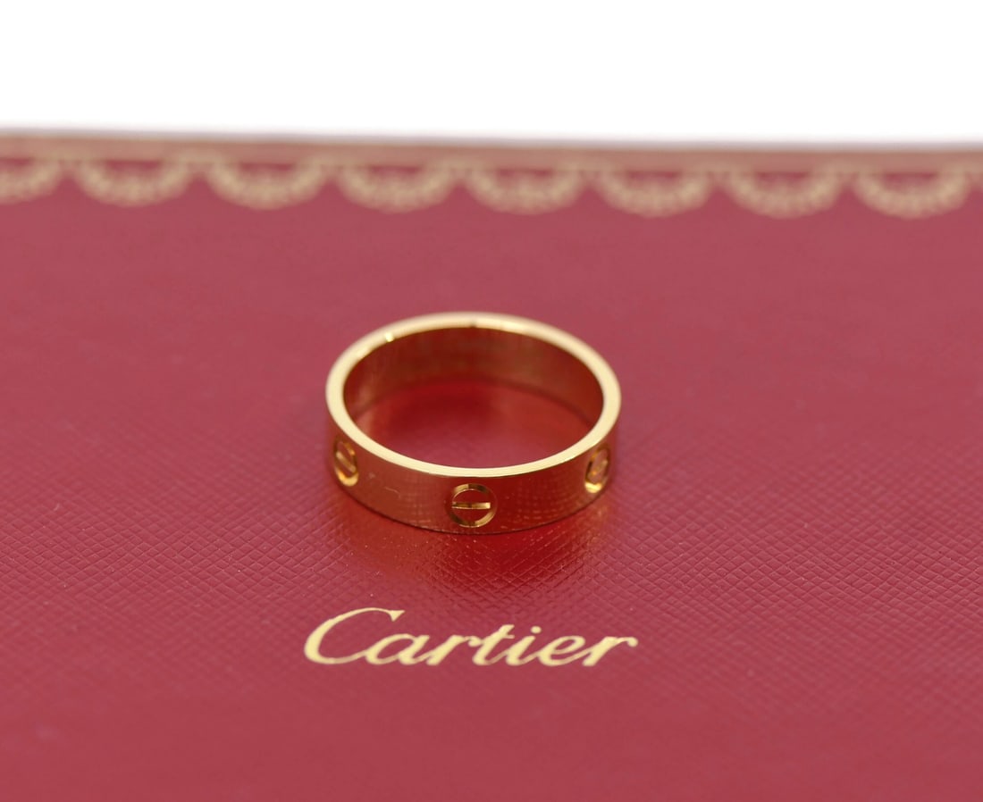 Cartier 18K Yellow Gold Love Ring 10.75 with Service Receipt (1 of 4)