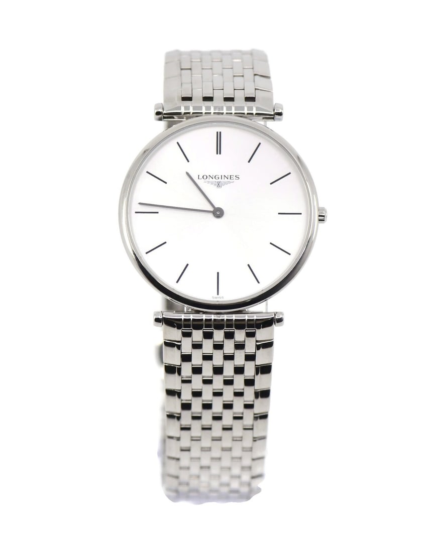 Longines Grande Classique Stainless Steel Watch L4.755.4.72.6 with Box and Papers: Longines Grande Classique Stainless Steel Watch L4.755.4.72.6 with Box and Papers Discover the elegance of the Longines Grande Classique Stainless Steel Watch L4.755.4.72.6, a timeless wristwatch that