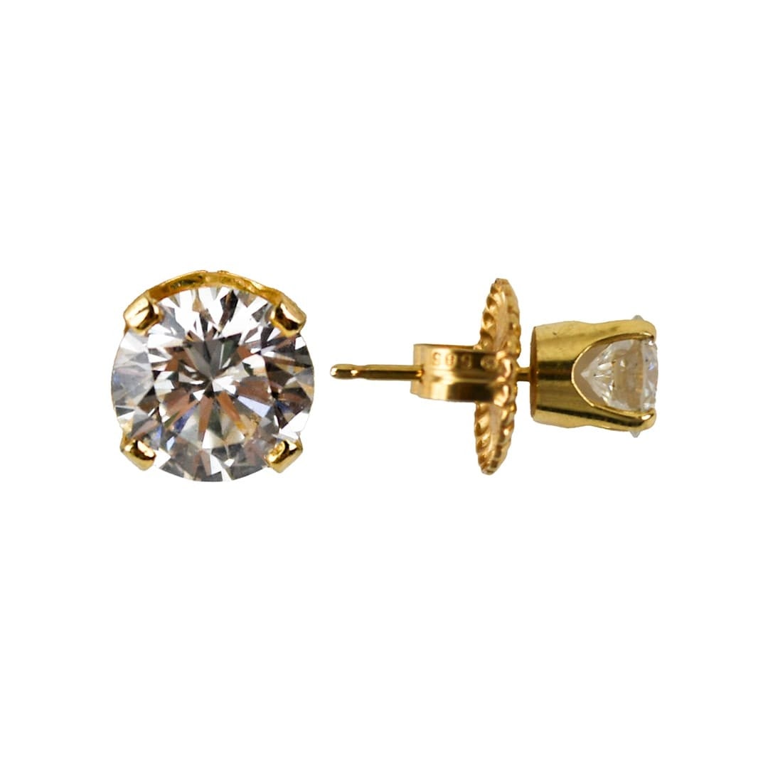 14K Yellow Gold 1.42ct Diamond Stud Earrings H to J SI2: 14K Yellow Gold 1.42ct Diamond Stud Earrings H to J SI2 Elevate your jewelry collection with these stunning 18K Yellow Gold Diamond Stud Earrings. Featuring a total carat weight of 1.42 ct, these earr