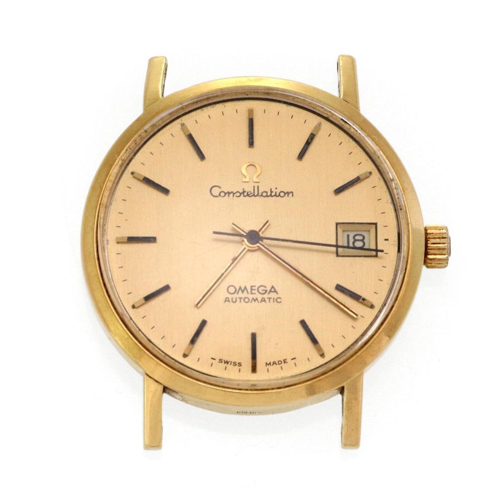 Omega Constellation 18k Yellow Gold Automatic Men's Watch: Omega Constellation 18k Yellow Gold Automatic Men's Watch Discover the timeless elegance of this authentic Omega Constellation Automatic Date men's watch. Crafted from luxurious 18k yellow gold, this