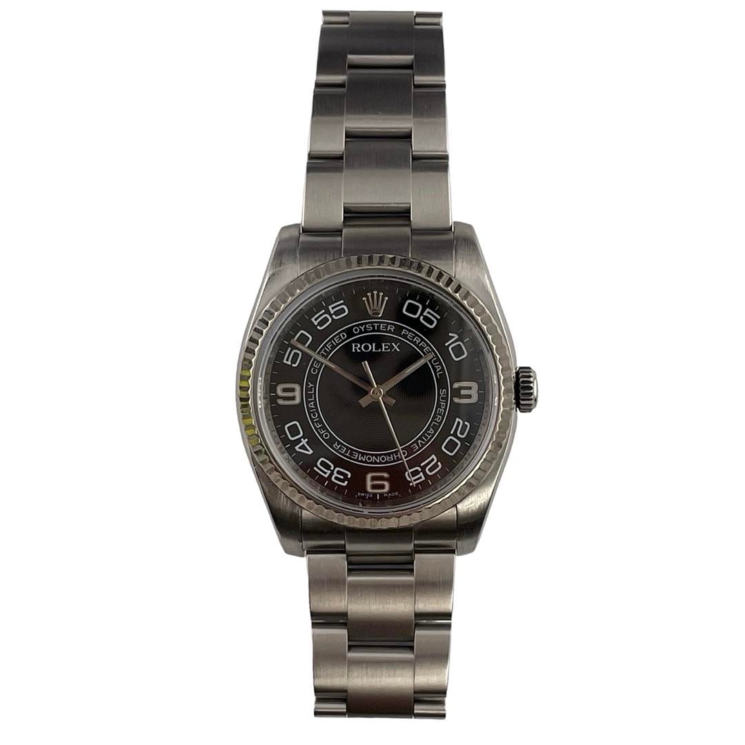 Rolex Oyster Perpetual 116034 Mens Black Arabic Dial with Old Green Card 2009 (1 of 3)