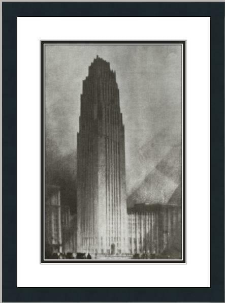 Hugh Ferriss David Scott Building Framed Print Art Architecture: Hugh Ferriss David Scott Building Framed Print Art Architecture This custom gallery framed print features the iconic David Scott Building, expertly captured by artist Hugh Ferriss. The print is a stri