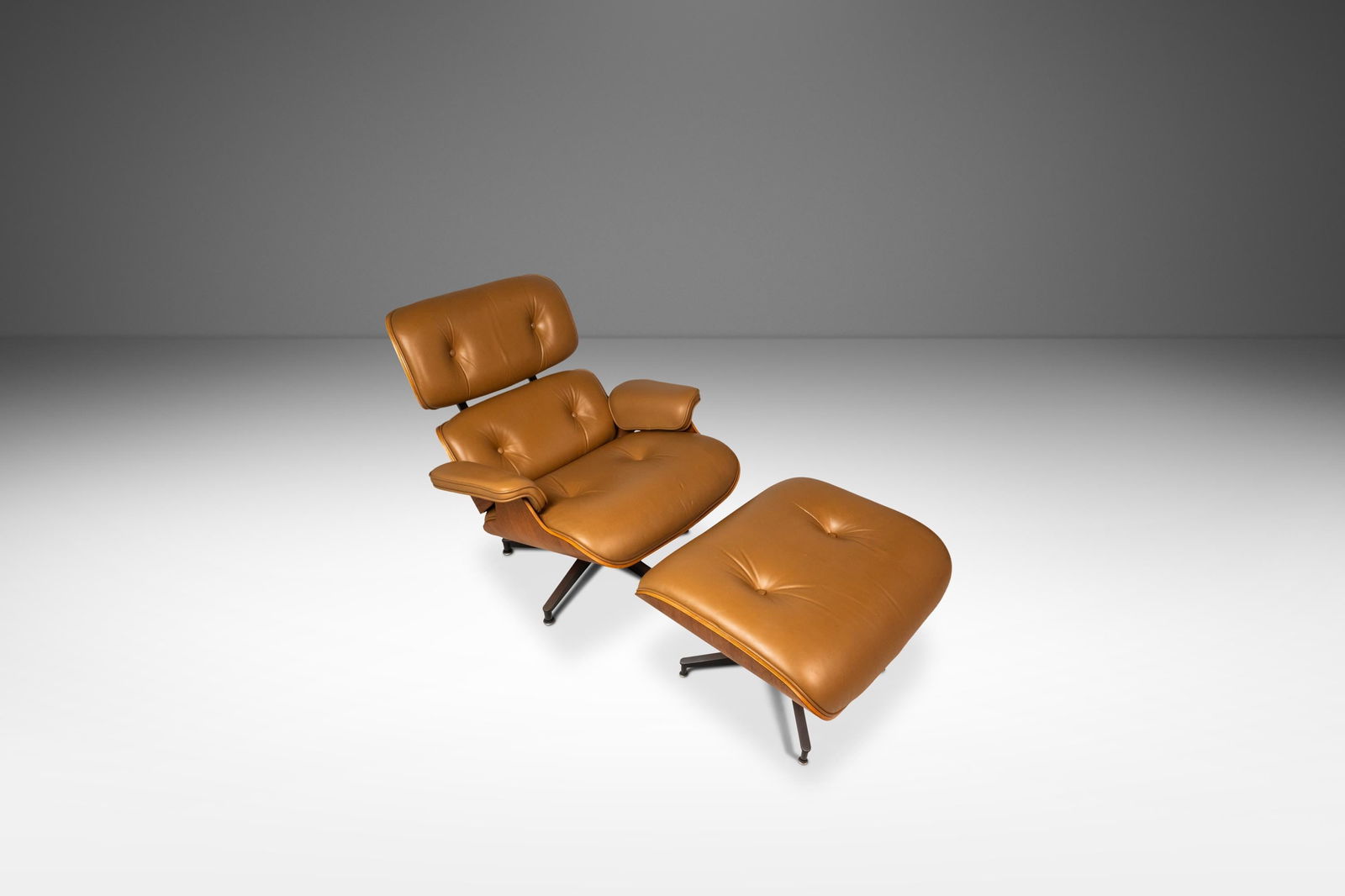 Eames Lounge Chair Model 670 & Ottoman Model 671 Cognac Leather White Oak 2007: Eames Lounge Chair Model 670 & Ottoman Model 671 Cognac Leather White Oak 2007 Introducing the Authentic Eames Lounge Chair Model 670 and Ottoman Model 671, crafted in 2007 and featuring luxurious ori