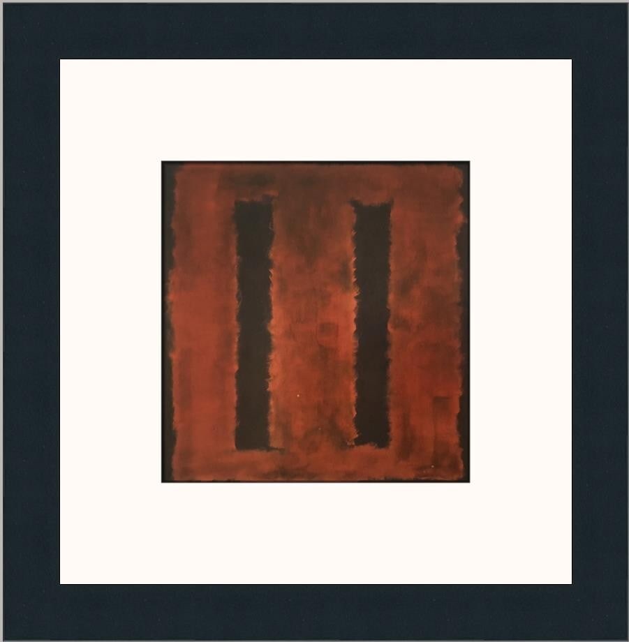 Mark Rothko Untitled Art IV Custom Framed Print 13x13: Mark Rothko Untitled Art IV Custom Framed Print 13x13 This Mark Rothko 'Untitled Art IV' custom framed print is a stunning representation of contemporary impressionism. Measuring 13" x 13", this piece
