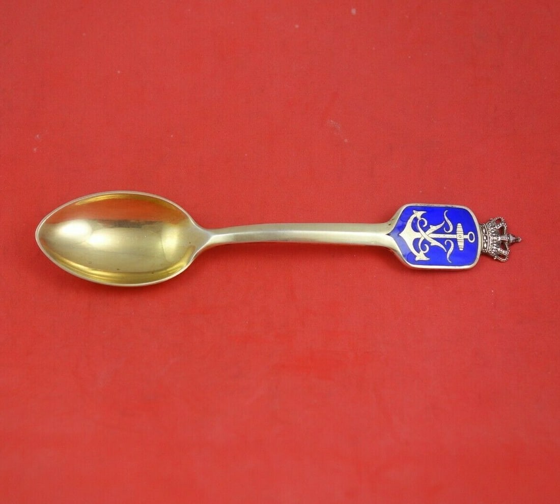 A. Michelsen Christmas Spoon Sterling Silver Vermeil 50th Anniversary: A. Michelsen Christmas Spoon Sterling Silver Vermeil 50th Anniversary Celebrate the holiday season with this exquisite Christmas Spoon crafted by A. Michelsen. Made of high-quality sterling silver and
