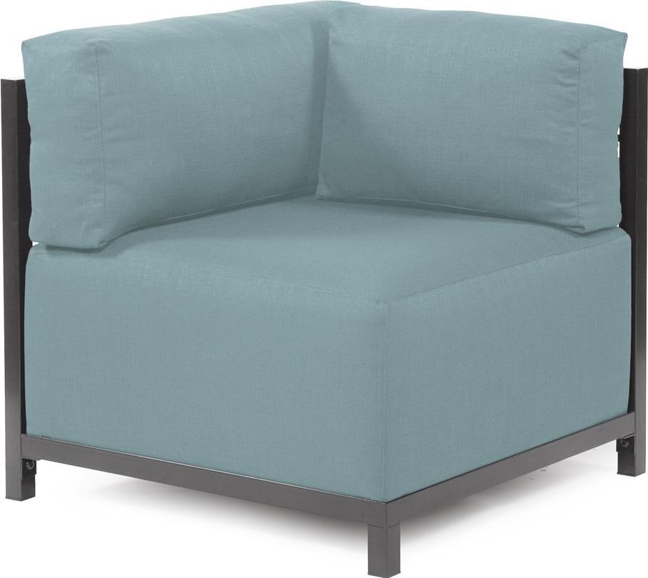 Howard Elliott Vibrant Blue Breeze Contemporary Corner Chair: Howard Elliott Vibrant Blue Breeze Contemporary Corner Chair Introducing the Elegant Corner Chair in a stunning Vibrant Blue Breeze, perfect for adding a contemporary touch to your living space. This