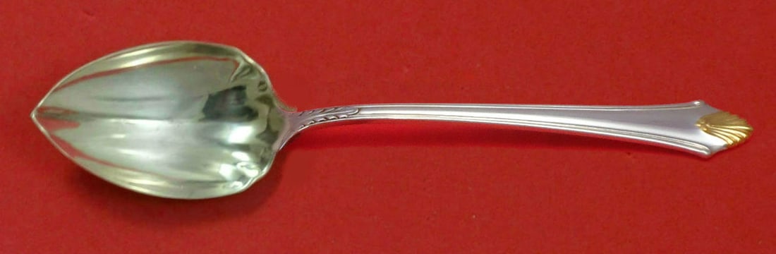 Gorham Edgemont Gold Sterling Silver Grapefruit Spoon Fluted 5 3/4 inches: Gorham Edgemont Gold Sterling Silver Grapefruit Spoon Fluted 5 3/4 inches This exquisite grapefruit spoon from Gorham's Edgemont Gold pattern features a beautiful fluted design, expertly crafted from