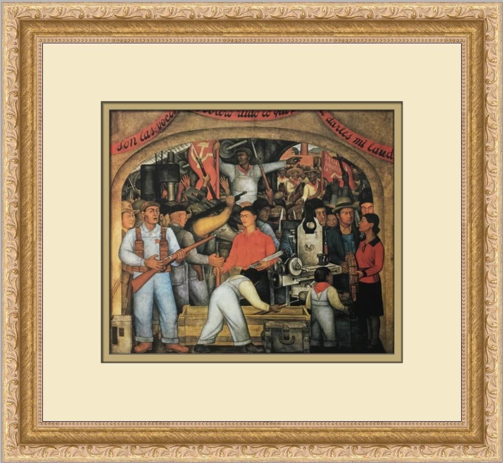 Diego Rivera Distribution of the Arm Custom Framed Lithograph Art Print: Diego Rivera Distribution of the Arm Custom Framed Lithograph Art Print This stunning custom framed print titled 'Distribution of the Arm' by Diego Rivera showcases a vibrant contemporary art style. T