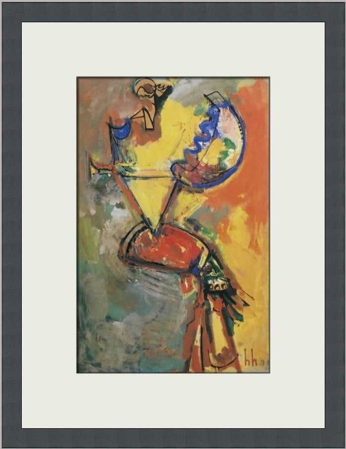 Hans Hoffman Ido Iatress I Framed Print 1990 Impressionism 16x13: Hans Hoffman Ido Iatress I Framed Print 1990 Impressionism 16x13 This custom framed print features the artwork "Ido Iatress I" by renowned artist Hans Hoffman. Created in 1990, this piece captures the