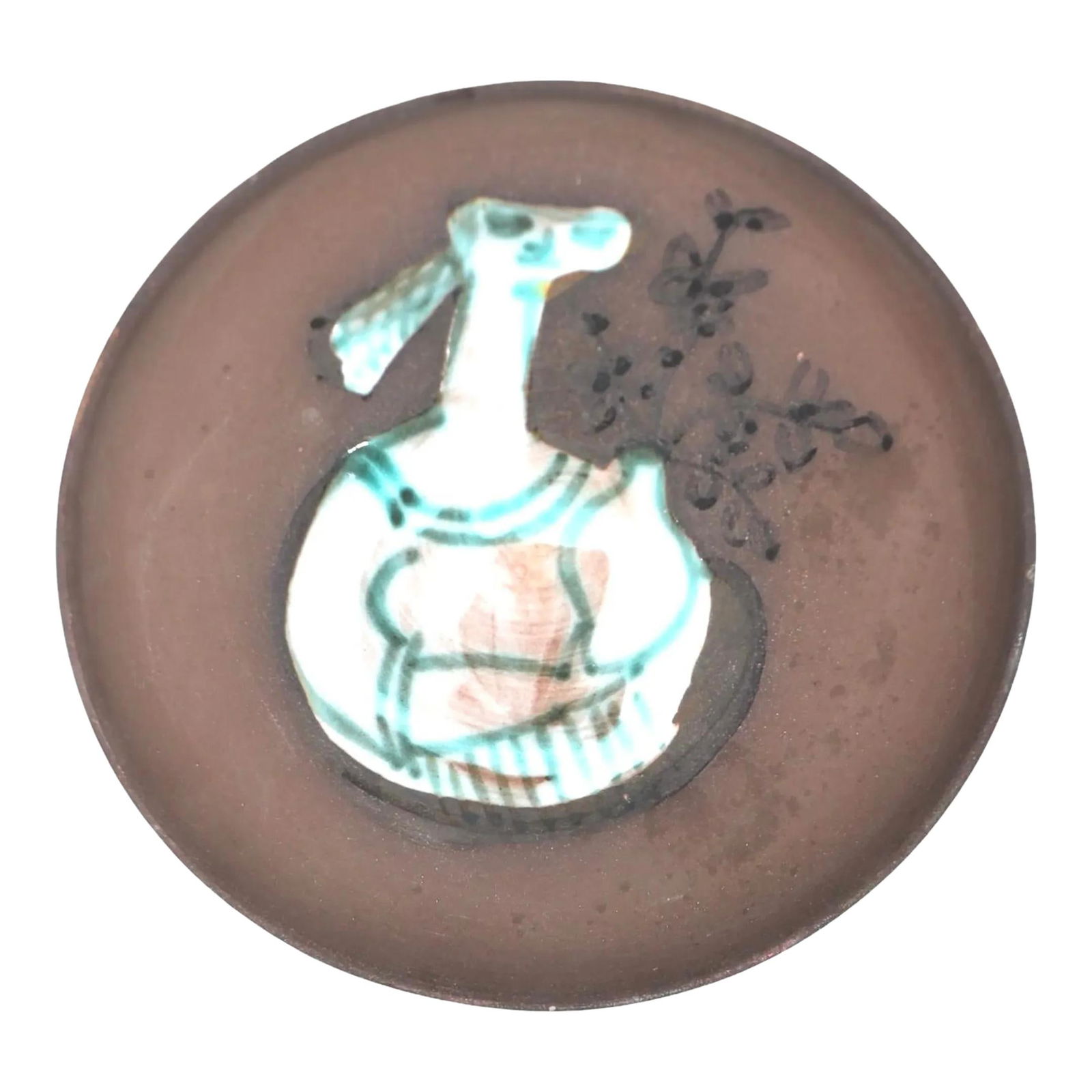 Mid Century Raymor Pottery Catchall Vide Poche Bowl Italy 635 RM: Mid Century Raymor Pottery Catchall Vide Poche Bowl Italy 635 RM Discover this exquisite Italian Mid Century pottery catchall bowl, also known as a vide poche, made by Raymor circa 1950s-60s. This bow