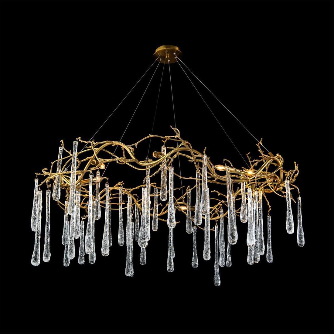John-Richard Art Nouveau Eight-Light Brass Chandelier: John-Richard Art Nouveau Eight-Light Brass Chandelier Illuminate your space with this stunning Eight-Light Brass Chandelier, designed in an elegant Art Nouveau style. This chandelier features a beauti