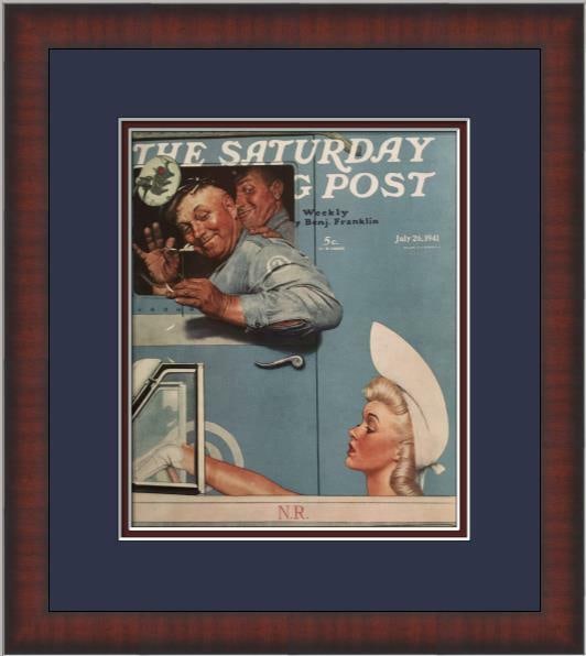 Norman Rockwell Saturday Evening Post Cover Framed Print 14 x 16 (1 of 2)