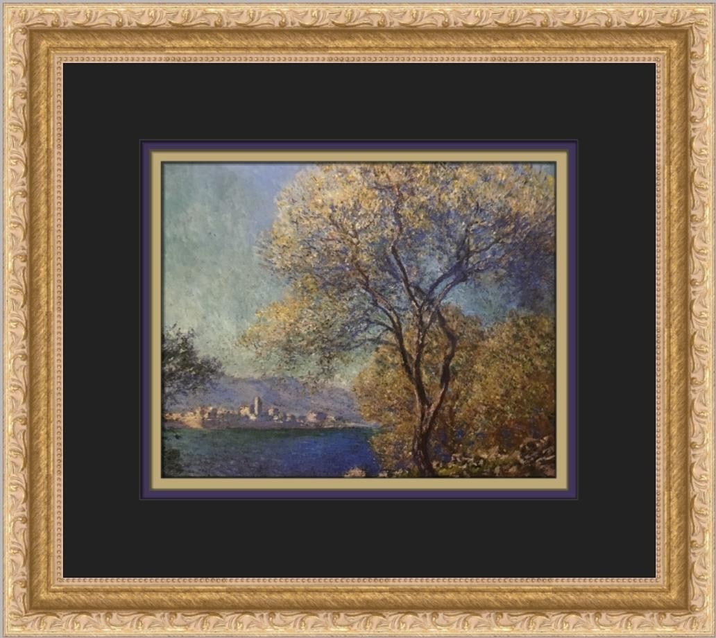 Claude Monet Antibes Custom Framed Print 14x12 Landscape Art (1 of 2)