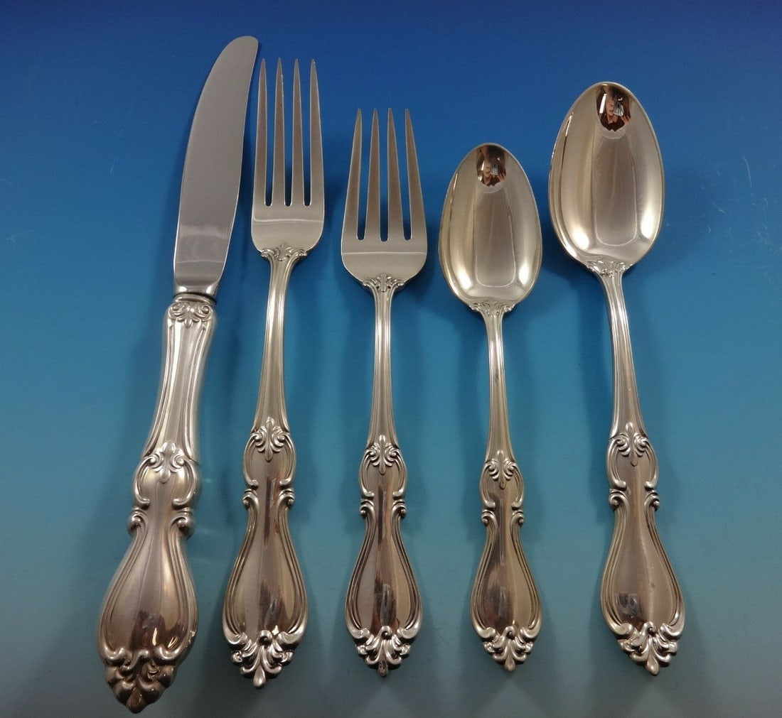 Towle Queen Elizabeth I Sterling Silver Flatware Set for 8 - 44 Pieces (1 of 8)