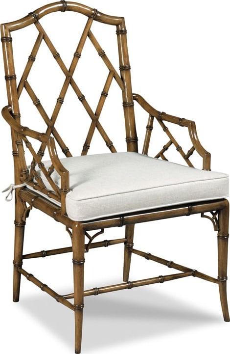 Woodbridge Traditional Faux Bamboo Arm Chair Rectangular Wood Design: Woodbridge Traditional Faux Bamboo Arm Chair Rectangular Wood Design This Faux Bamboo Arm Chair features a charming antique or vintage style, perfect for adding a classic touch to your home. Made from
