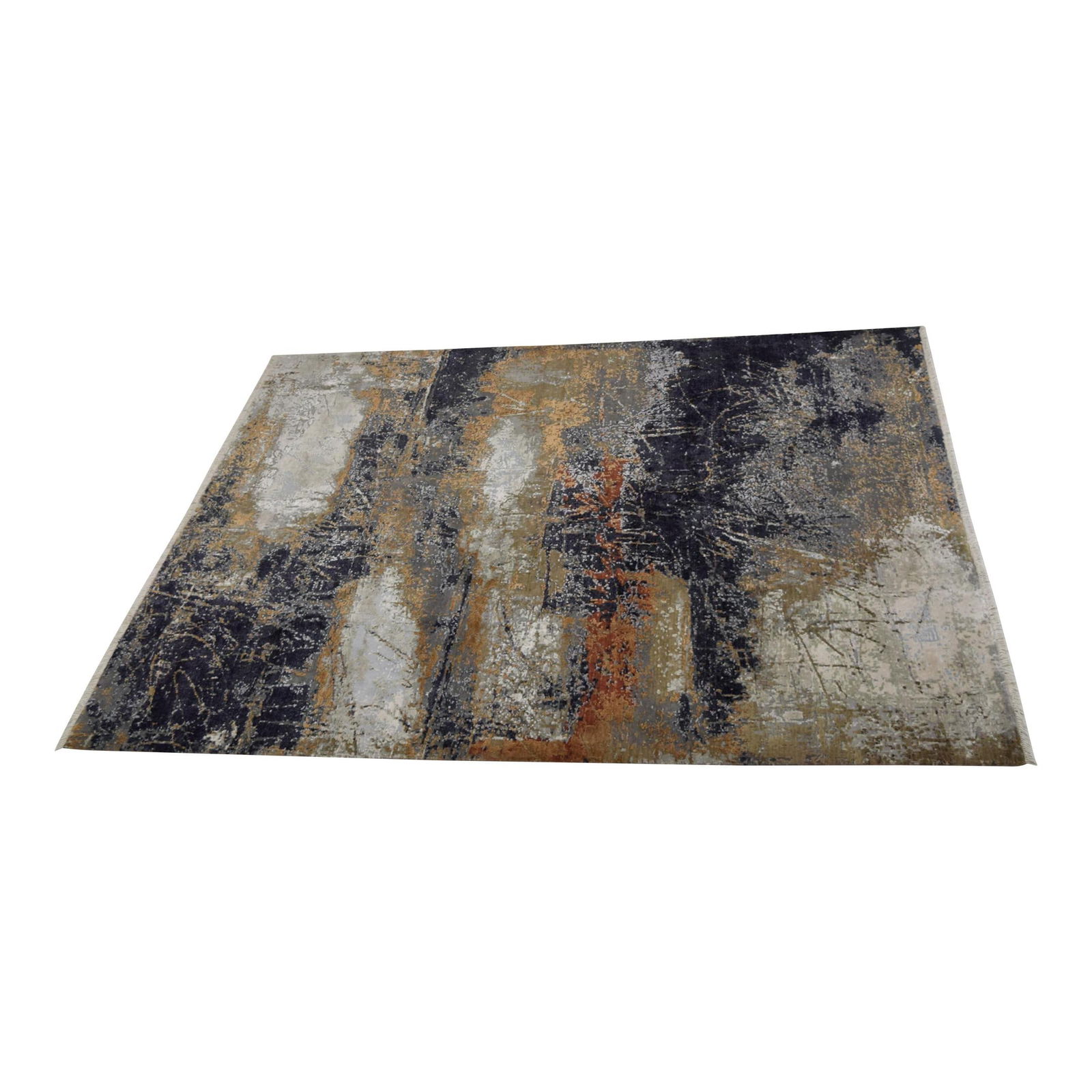 Modern Multi-Color Splatter Rug 8x10 High Quality Textile (1 of 7)