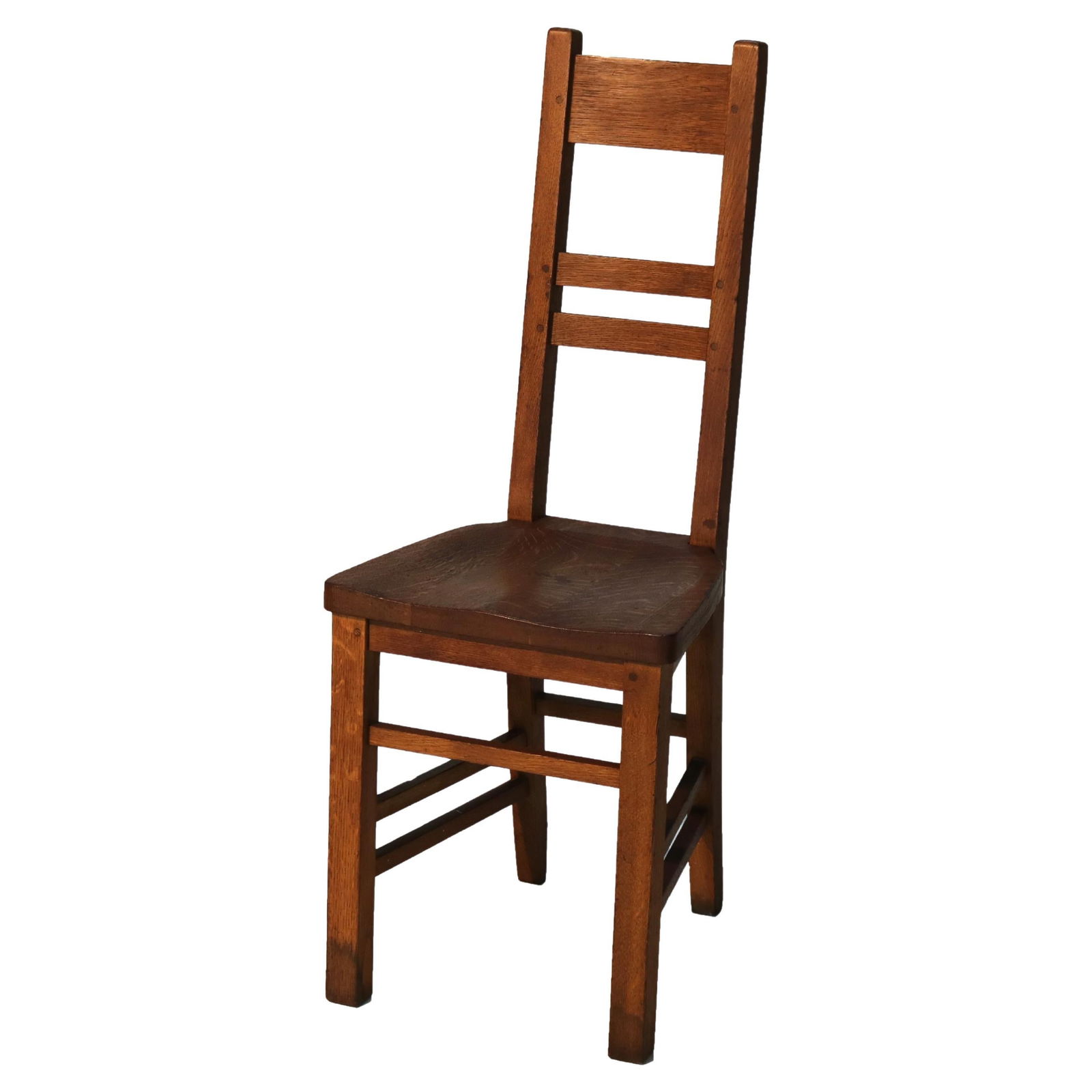 Antique Limbert Arts and Crafts Oak Desk Chair C1920 Vintage (1 of 8)